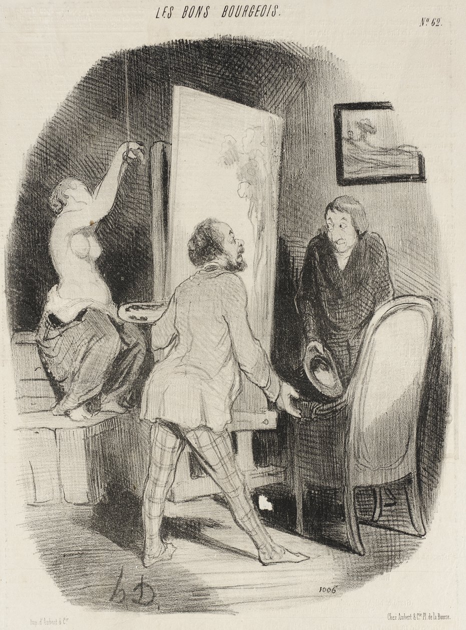 Proszę wejść, panie ... niech się pan nie krępuje ... autorstwa Honoré Daumier
