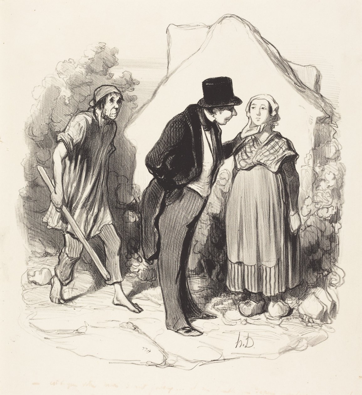 Czy twój mąż byłby zazdrosny... autorstwa Honoré Daumier