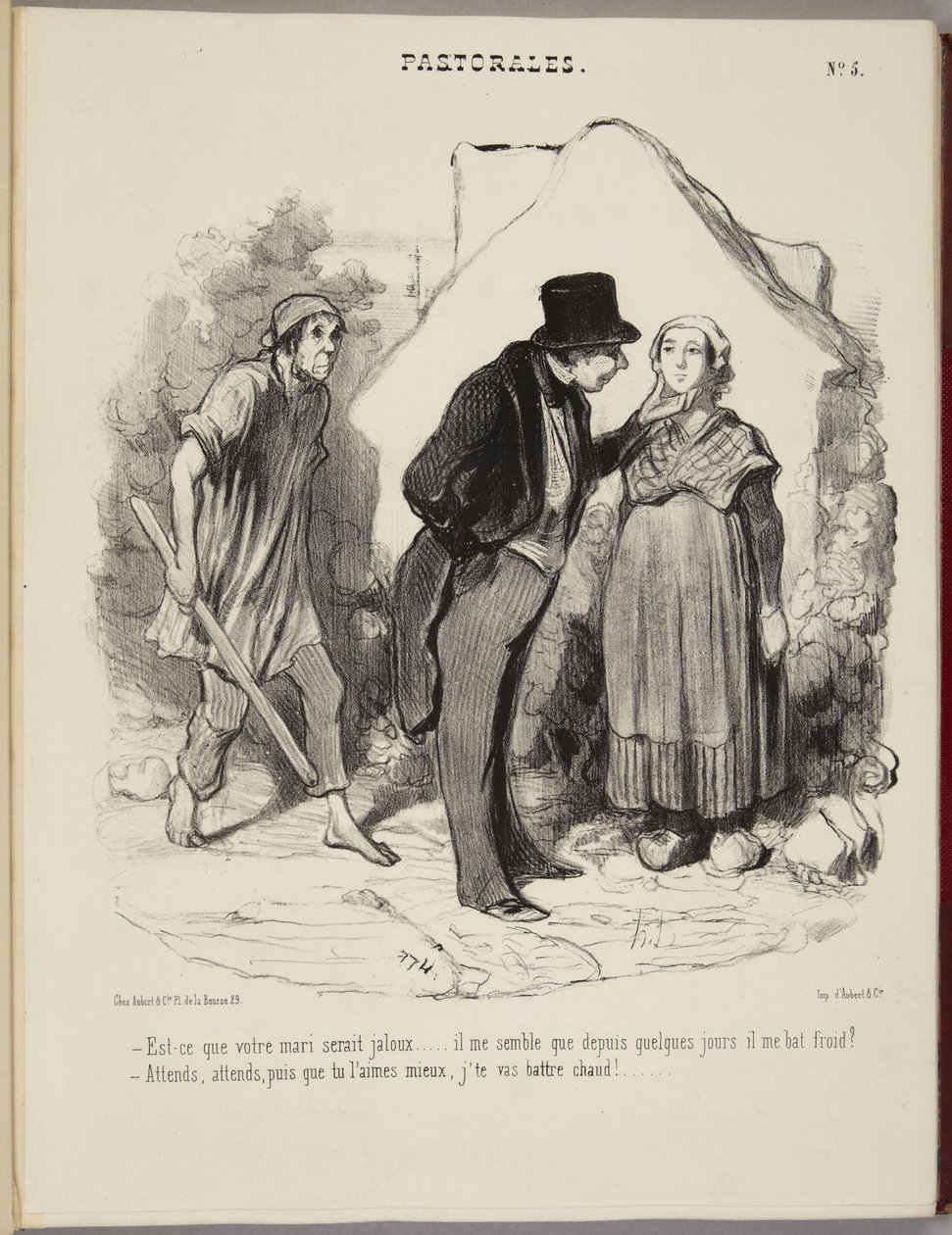 Czy pani mąż byłby zazdrosny... autorstwa Honoré Daumier