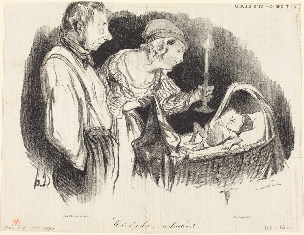 Czyż nie jest śliczny!... ten cherubin!... autorstwa Honoré Daumier