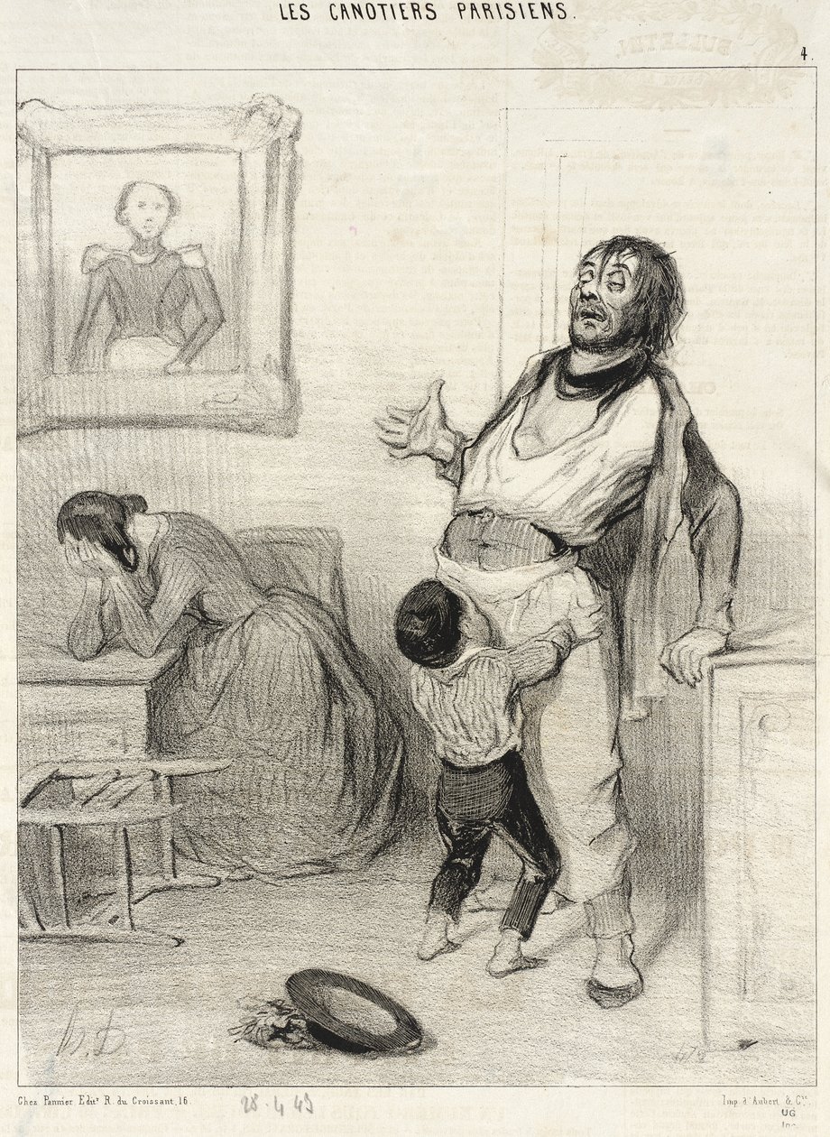 Czy wolno wrócić z Bercy w takim stanie... autorstwa Honoré Daumier