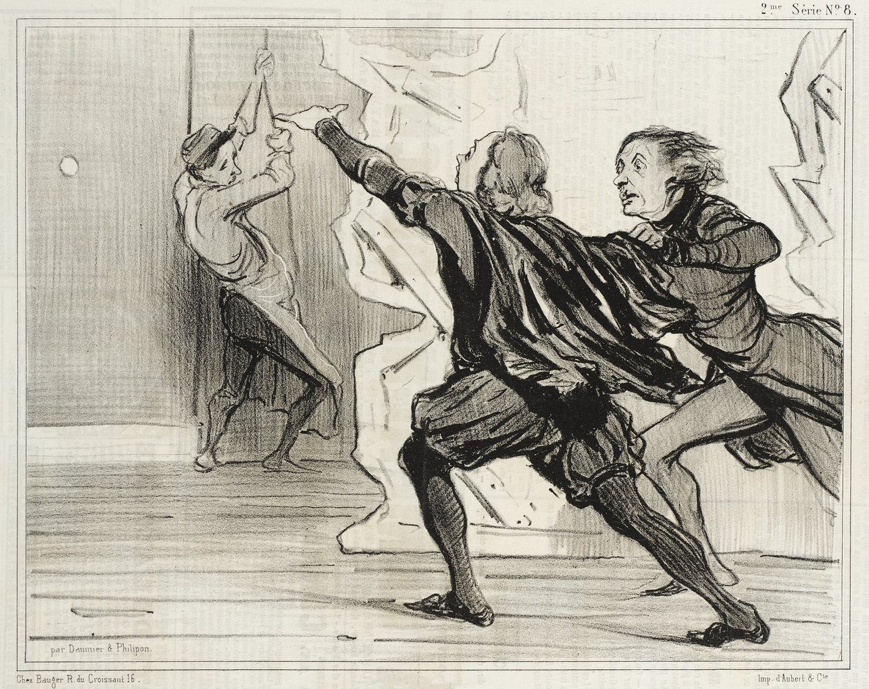 Farsa dramatyczna... autorstwa Honoré Daumier