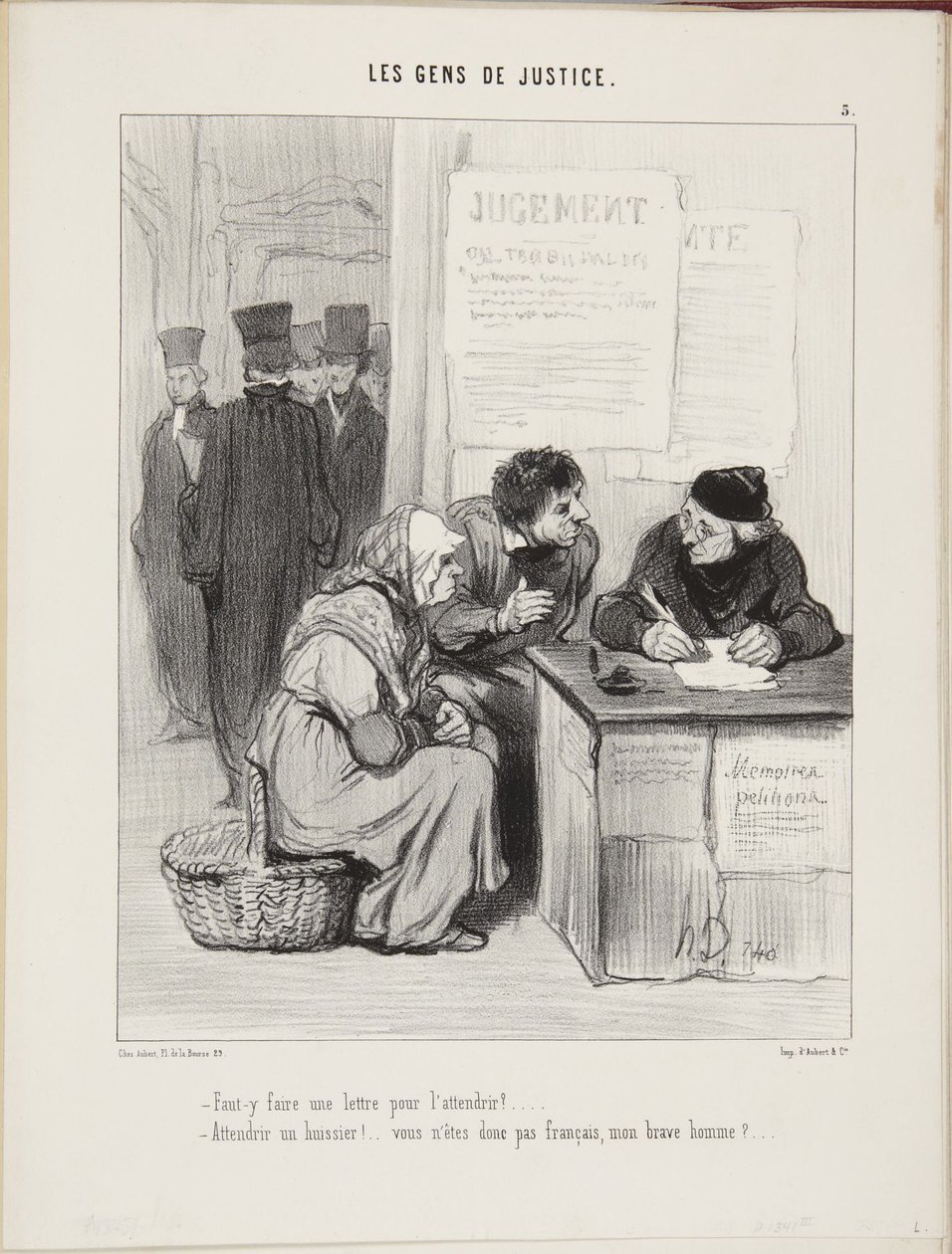Czy trzeba napisać do niego list, żeby go zmiękczyć... Zmiękczyć komornika!... Czyżby pan nie był Francuzem, drogi panie... autorstwa Honoré Daumier
