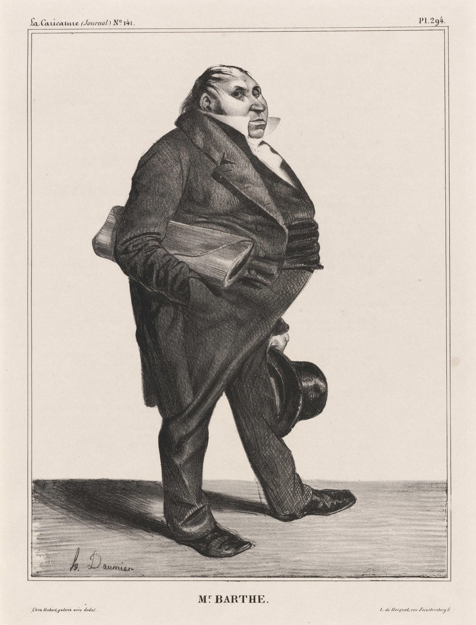 Félix Barthe autorstwa Honoré Daumier