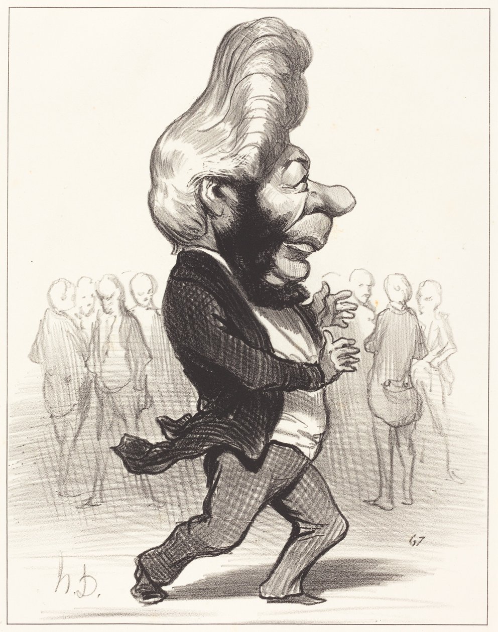 Ferdinand Favre autorstwa Honoré Daumier