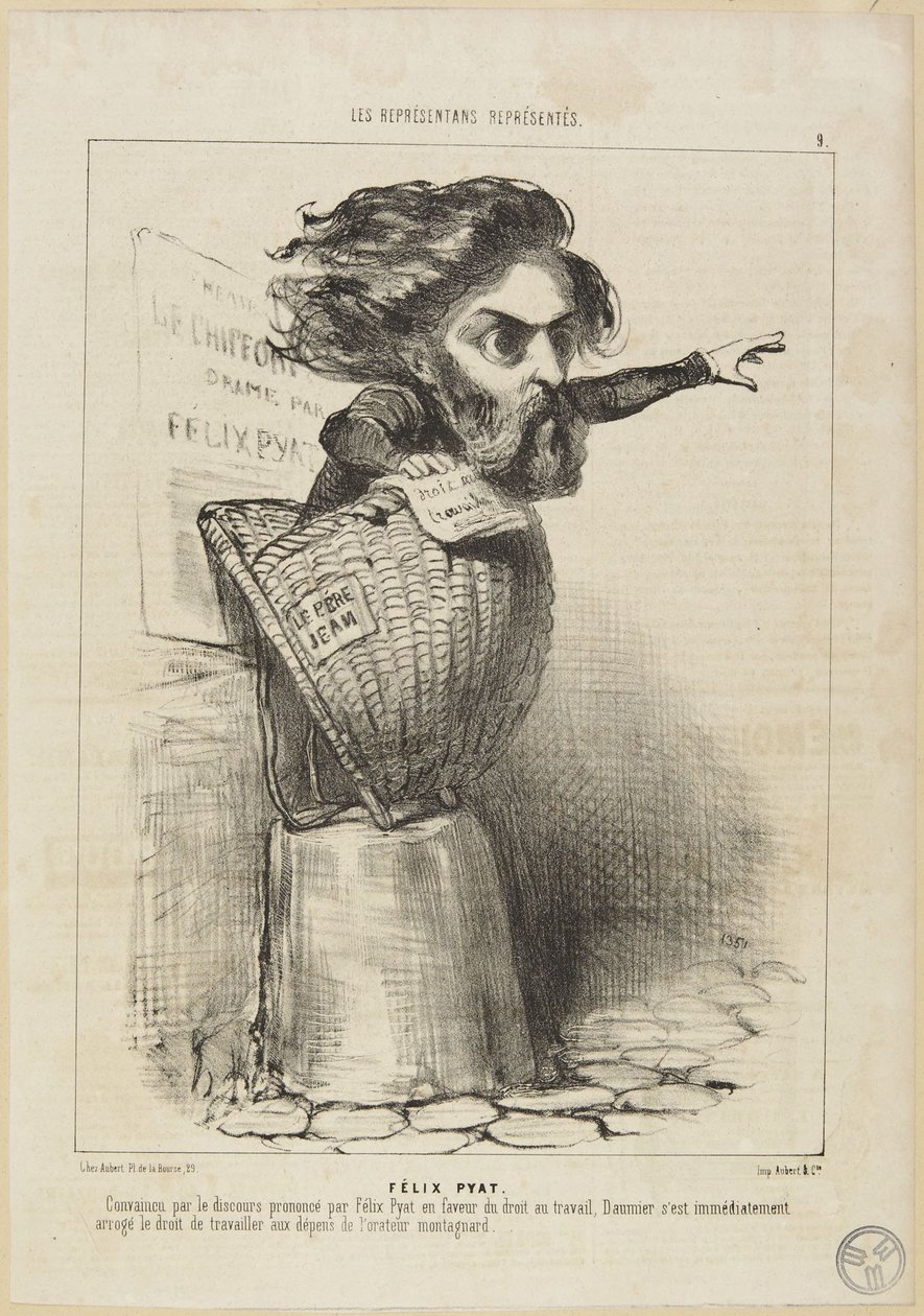 Felix Pyat autorstwa Honoré Daumier