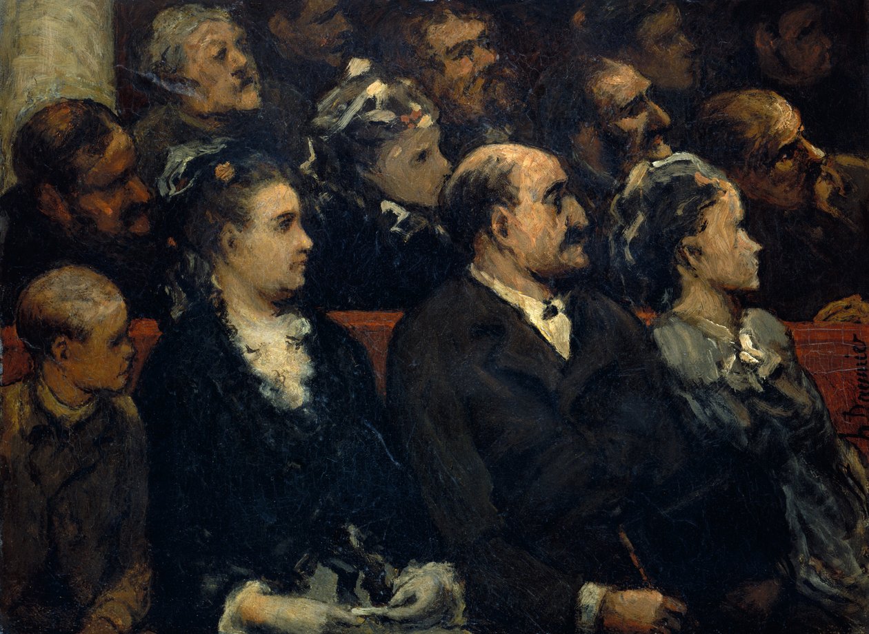 Teatr francuski autorstwa Honoré Daumier