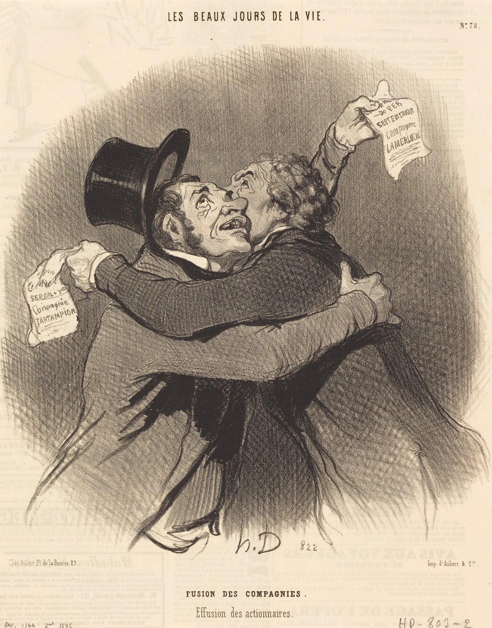 Fuzja spółek autorstwa Honoré Daumier