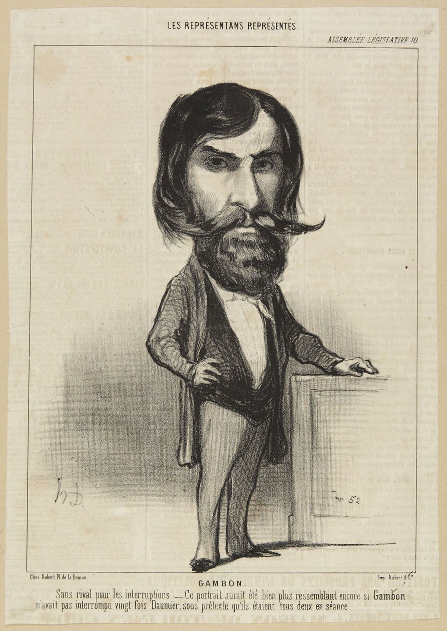 Gambon autorstwa Honoré Daumier