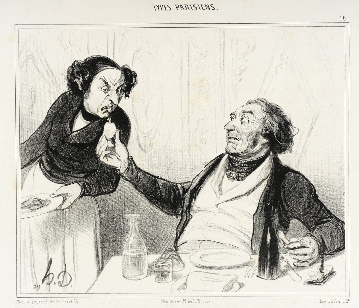 Kelnerze, co to jest?... autorstwa Honoré Daumier