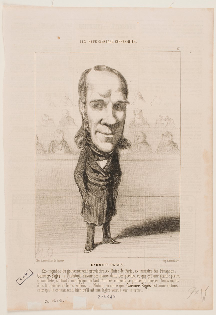 Garnier-Pagès autorstwa Honoré Daumier
