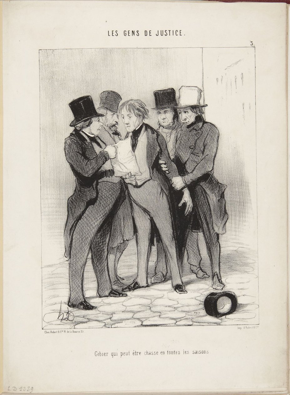 Zwierzyna, na którą można polować o każdej porze roku autorstwa Honoré Daumier