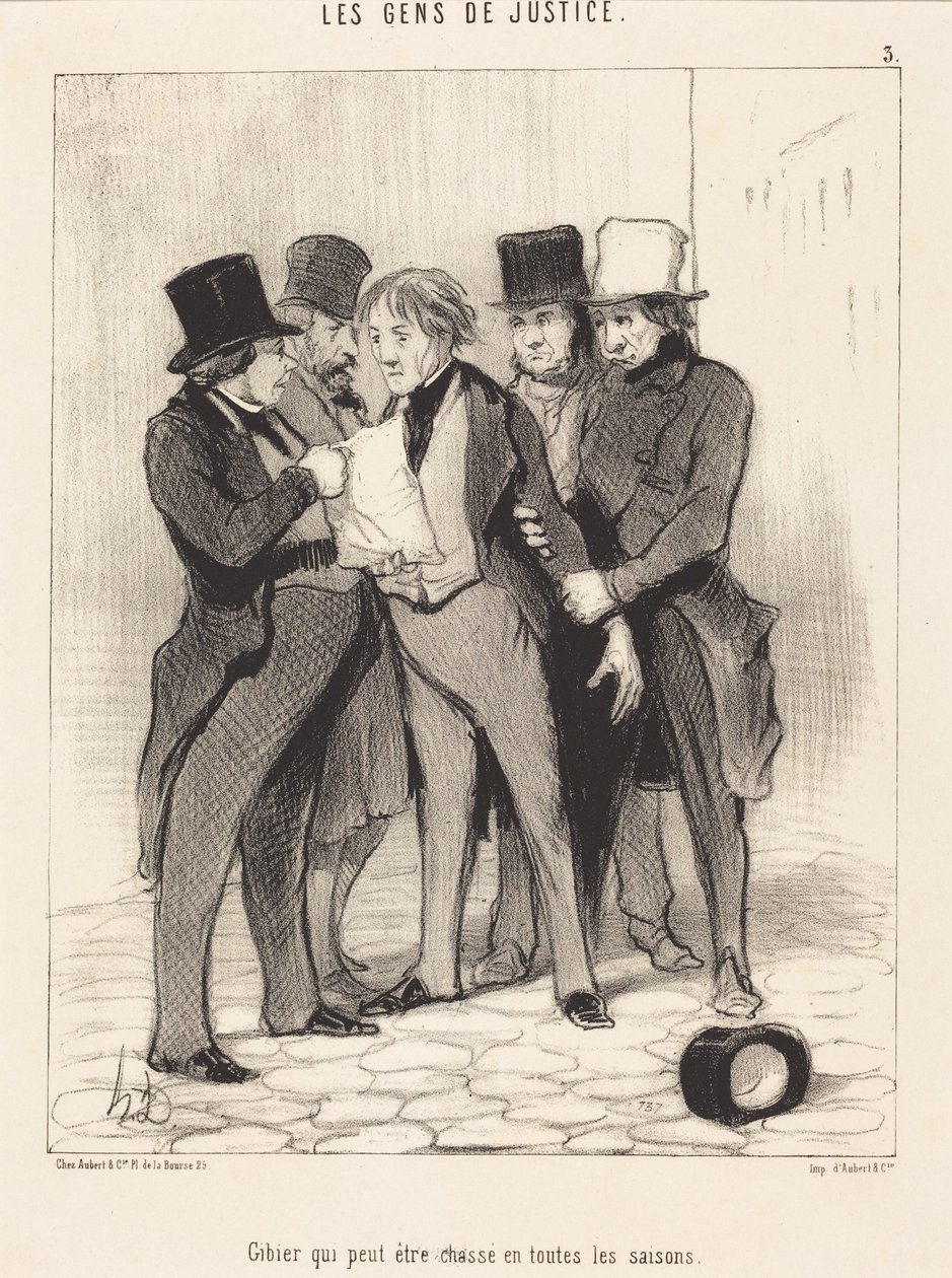 Zwierzyna, na którą można polować o każdej porze roku autorstwa Honoré Daumier
