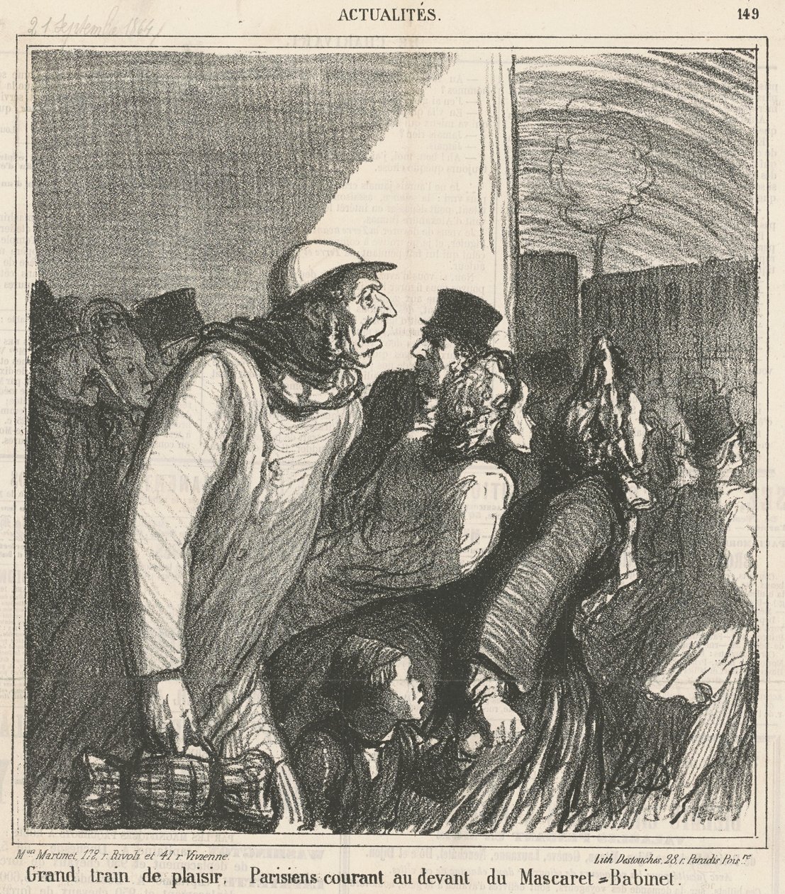 Świetny pociąg do zabawy autorstwa Honoré Daumier