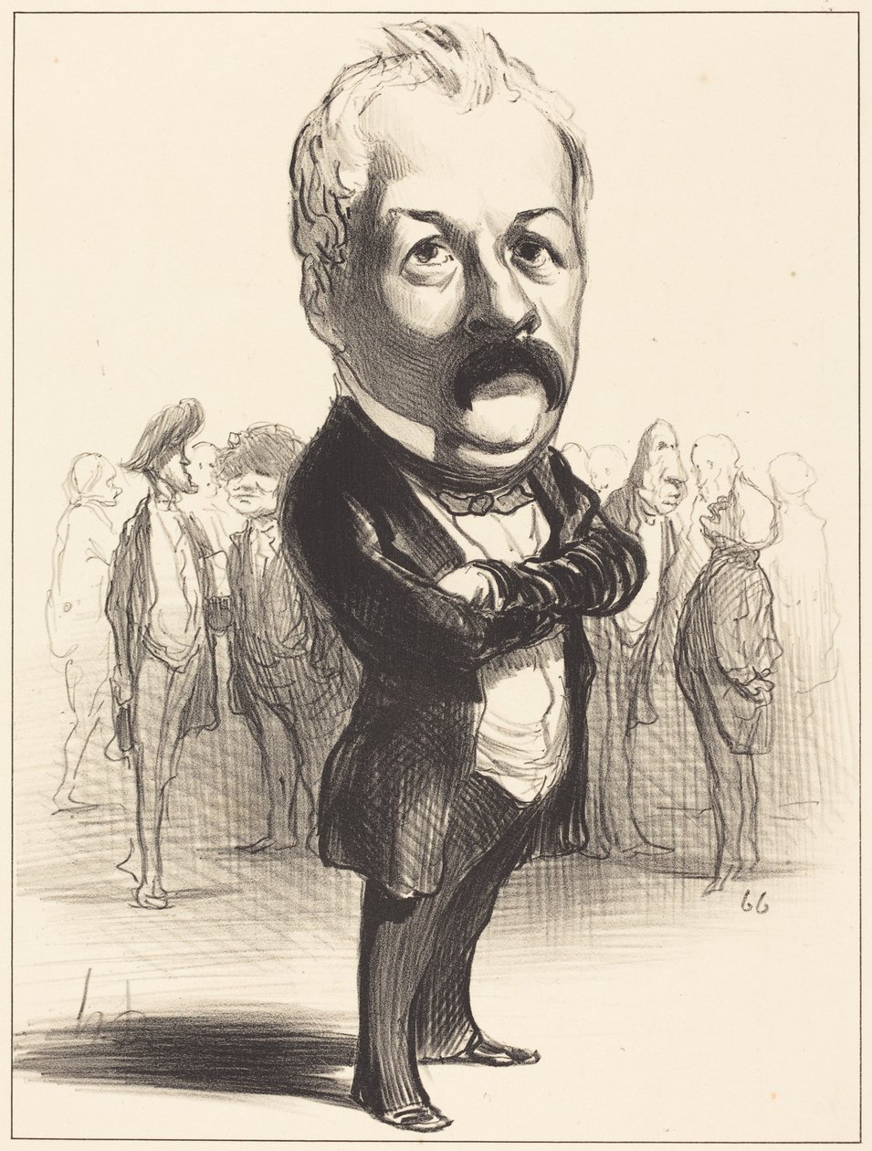 Gustave Sautayra autorstwa Honoré Daumier