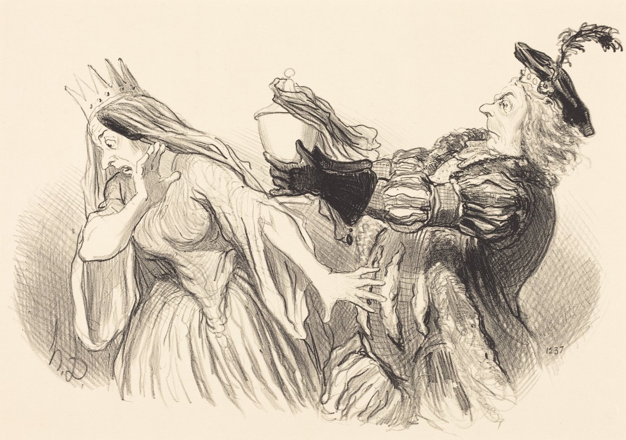 Hamlet autorstwa Honoré Daumier