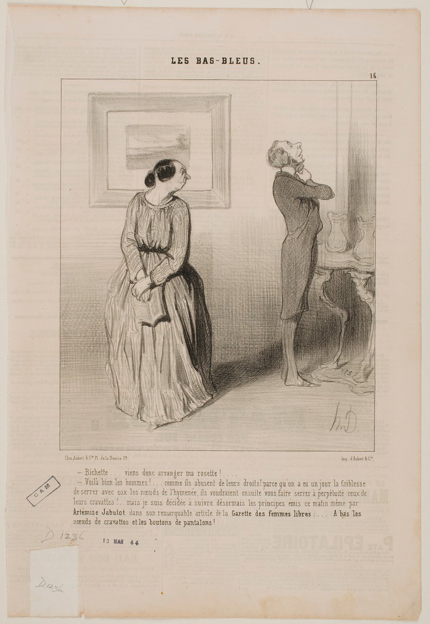Kochanie… chodź i popraw mi krawat!… autorstwa Honoré Daumier