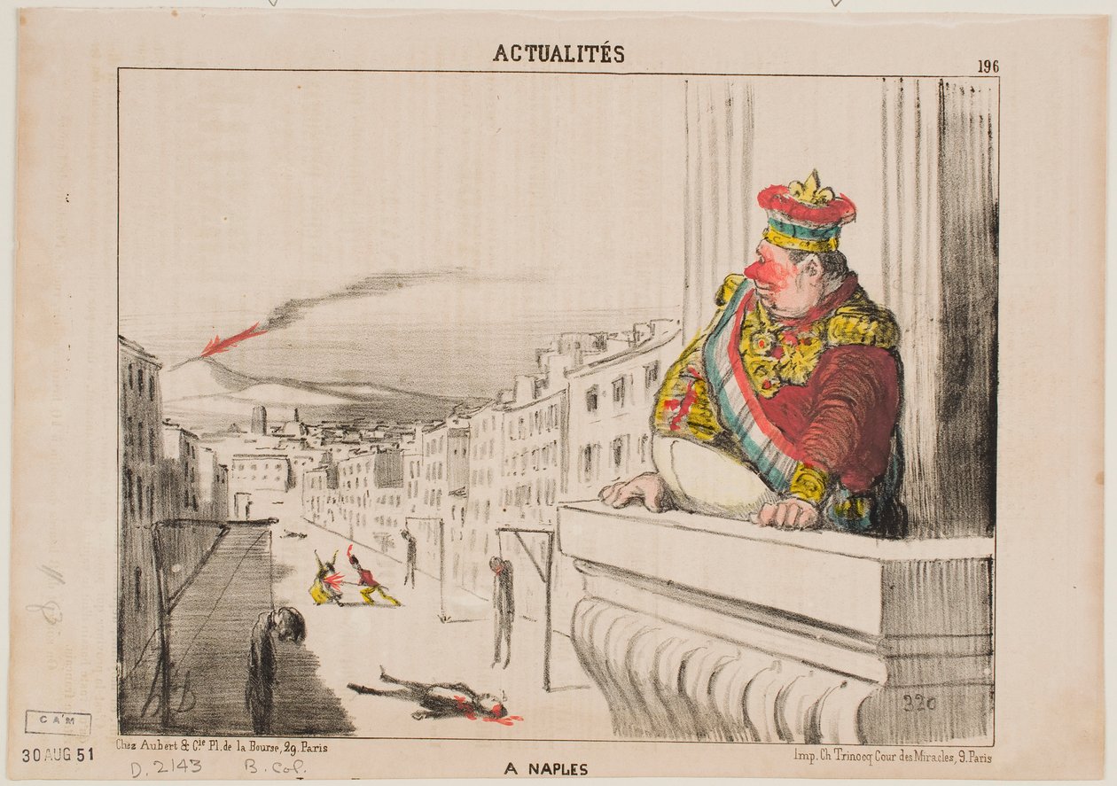 W Neapolu autorstwa Honoré Daumier