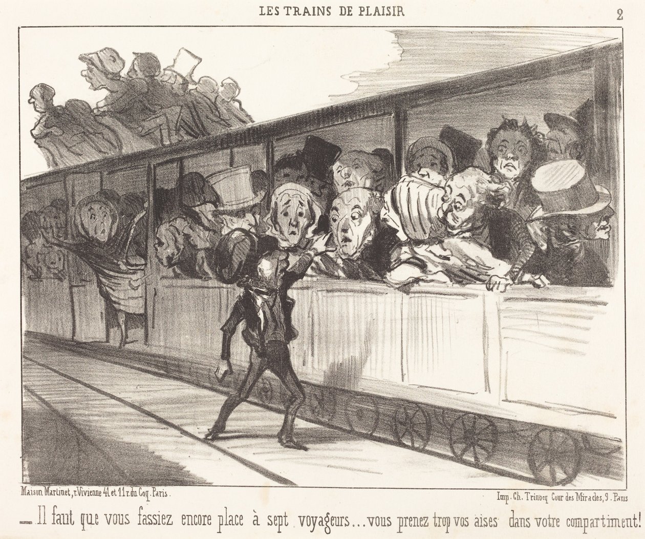 Muszą państwo jeszcze zrobić miejsce... autorstwa Honoré Daumier