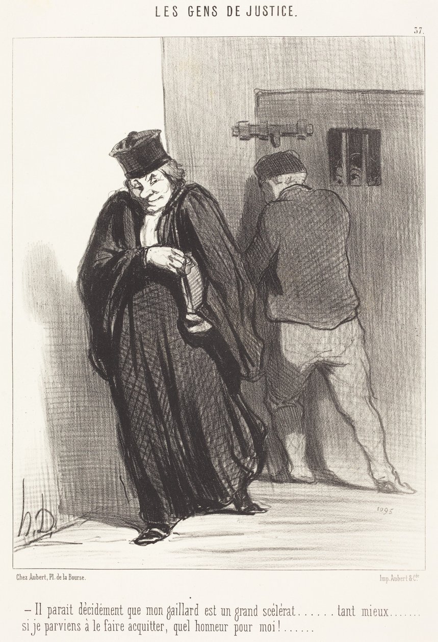Wygląda na to... że mój chłopak jest wielkim łajdakiem... autorstwa Honoré Daumier