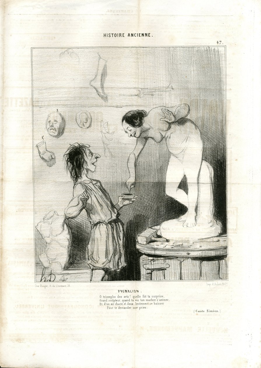 Ilustracja Honore Daumier (1808-1879) w Le Charivari autorstwa Honoré Daumier