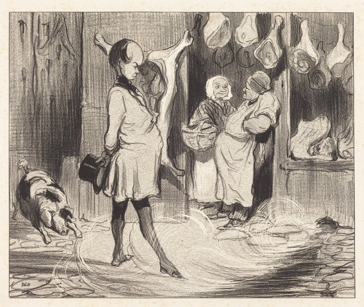 Wrażenia z podróży wielkiego poety autorstwa Honoré Daumier