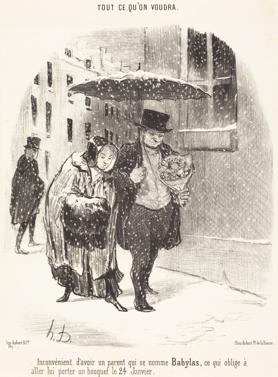Wada posiadania rodzica o imieniu Babylas... autorstwa Honoré Daumier