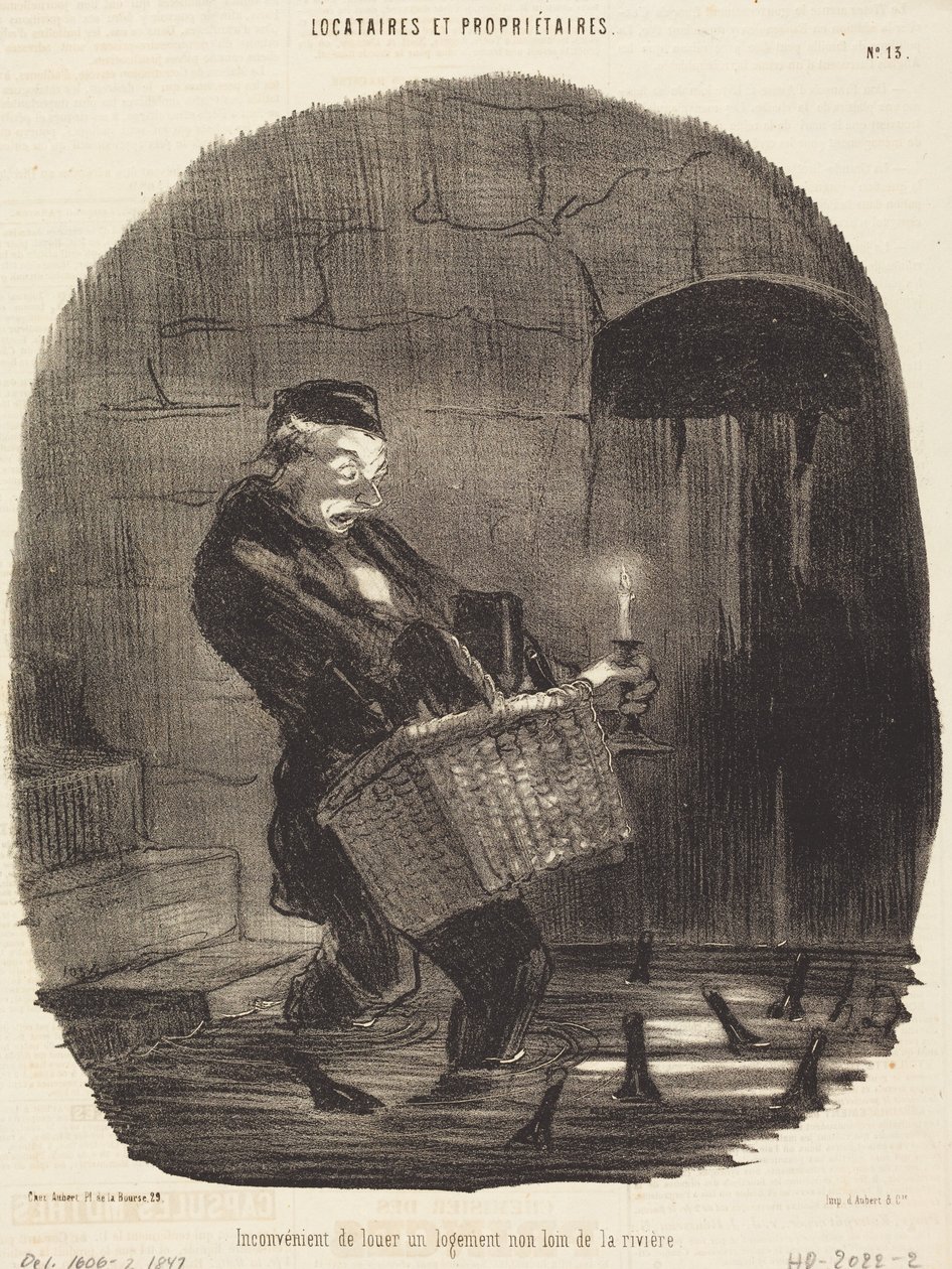 Wada wynajmu... w pobliżu rzeki autorstwa Honoré Daumier