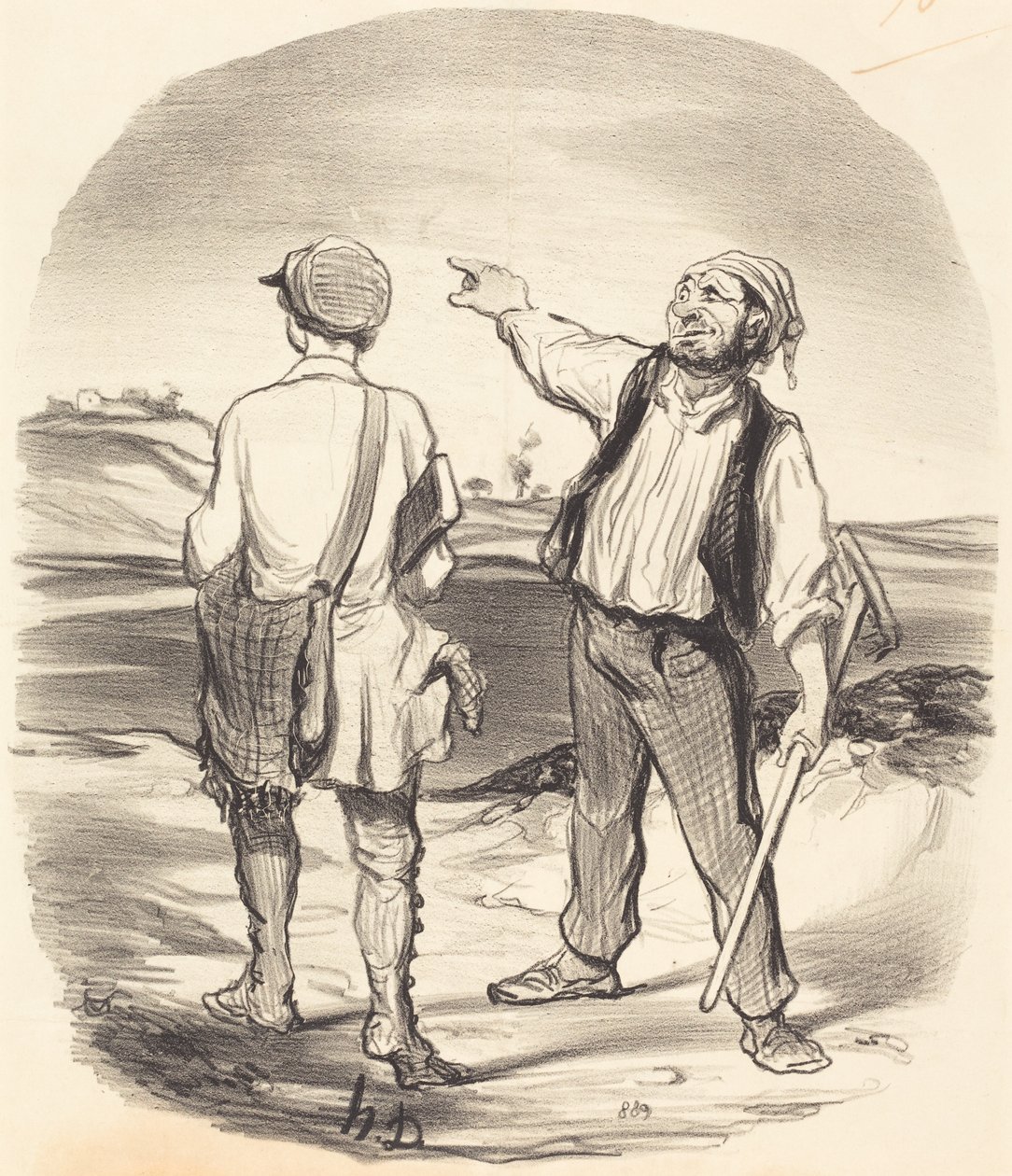 Widziałem zająca... osiem dni temu! autorstwa Honoré Daumier