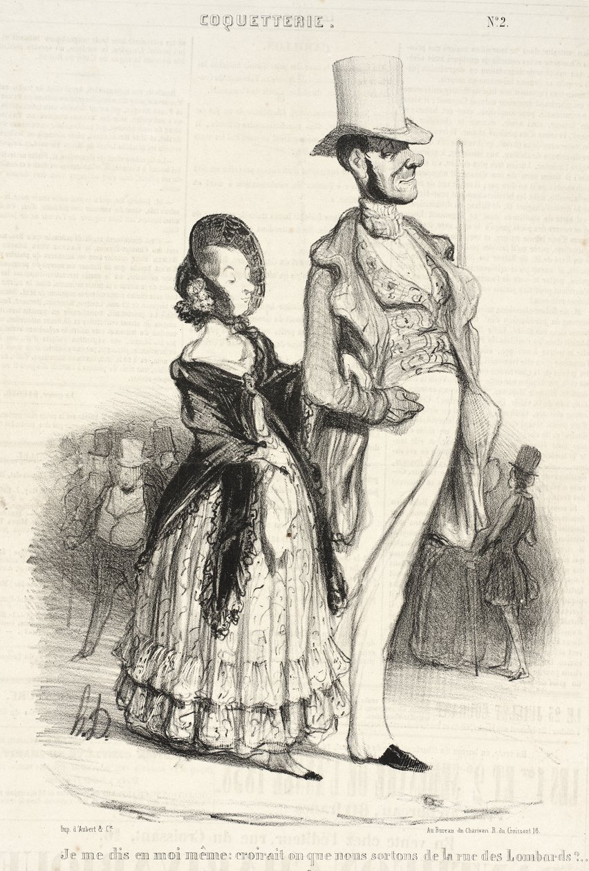 Mówię sobie w duchu: czy kto by w to uwierzył... autorstwa Honoré Daumier