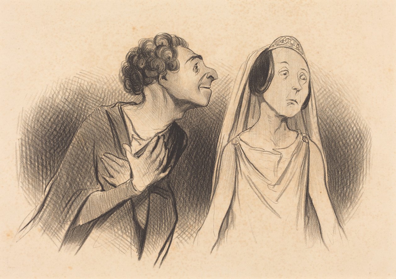 Odchodzę bardziej zakochany niż... kiedykolwiek... autorstwa Honoré Daumier