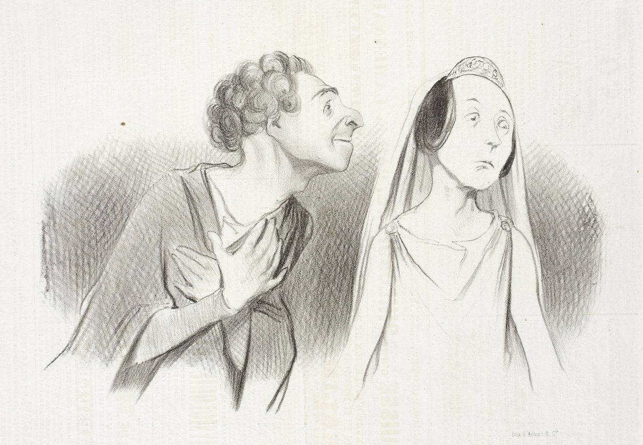 Odchodzę bardziej zakochany niż... kiedykolwiek... autorstwa Honoré Daumier