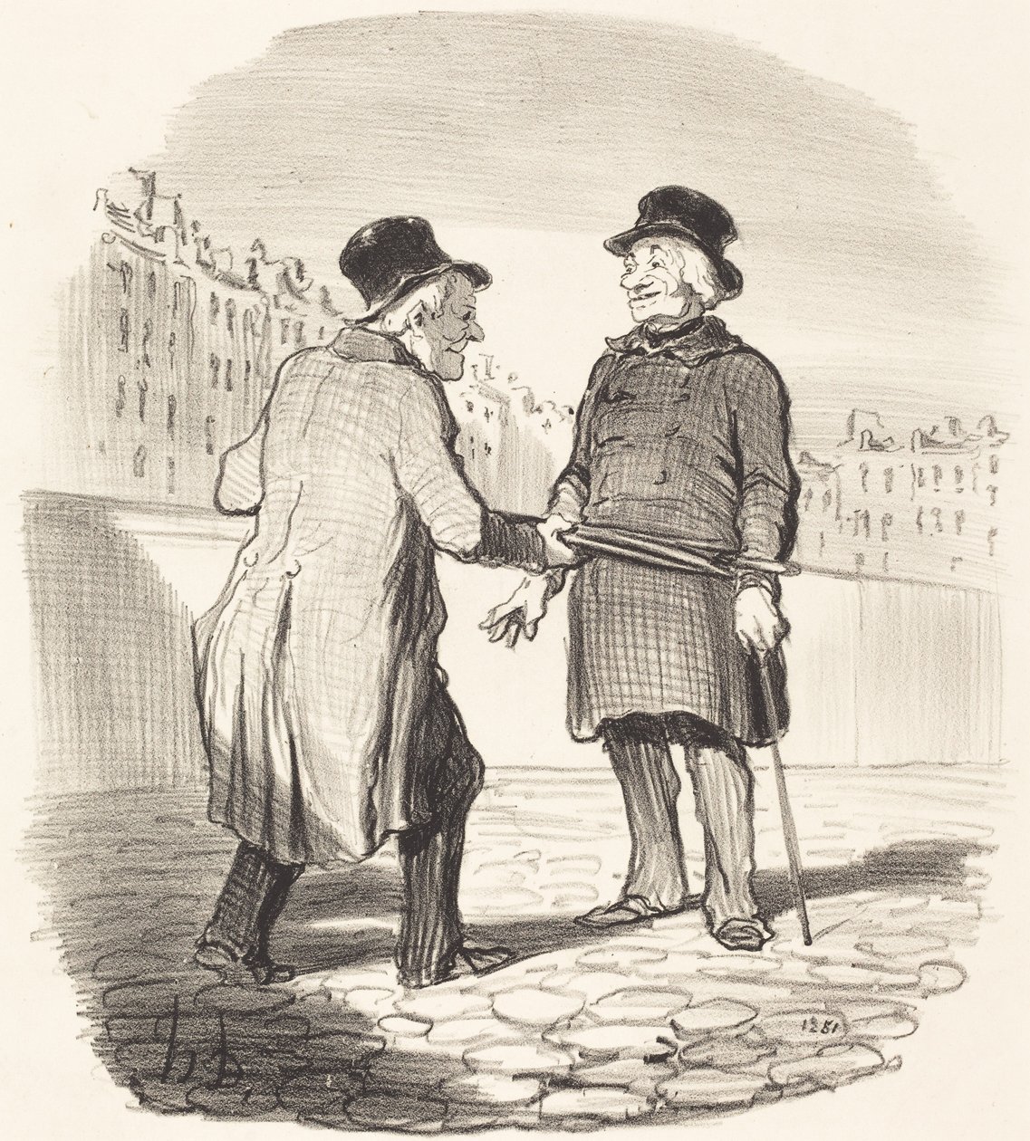 Aresztuję cię, zły podmiot... autorstwa Honoré Daumier