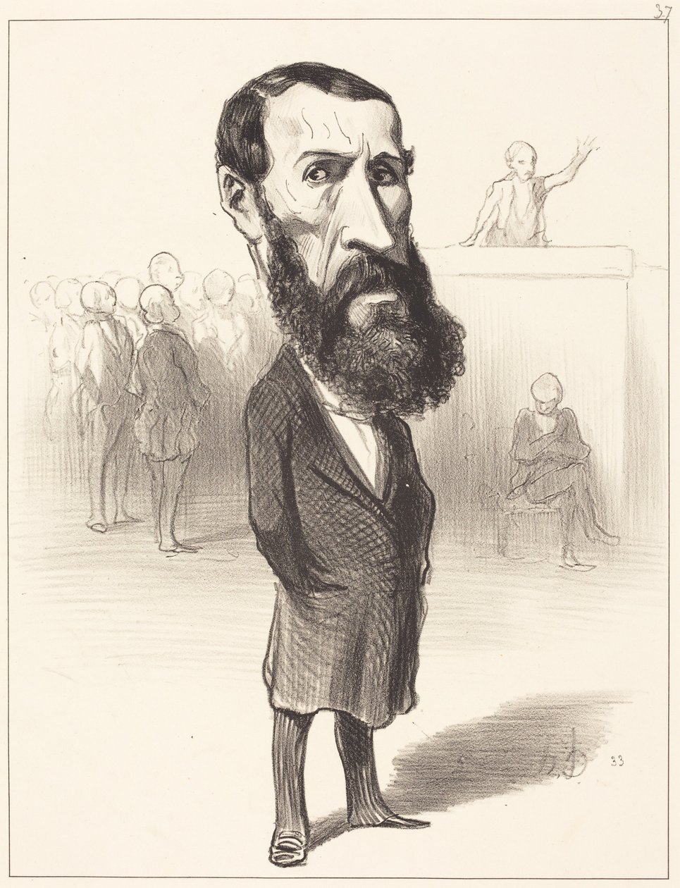 Jean-Louis Greppo autorstwa Honoré Daumier