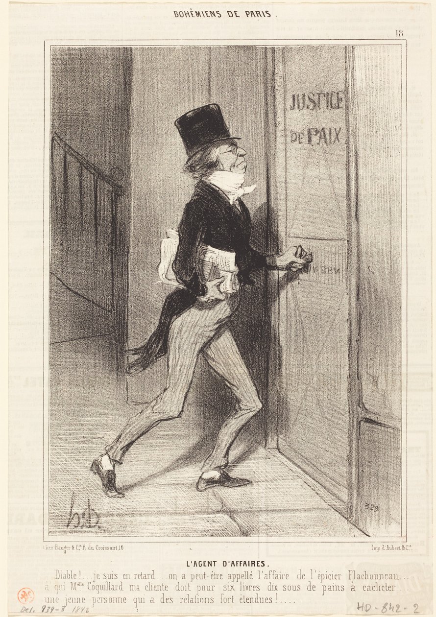 Agent handlowy autorstwa Honoré Daumier