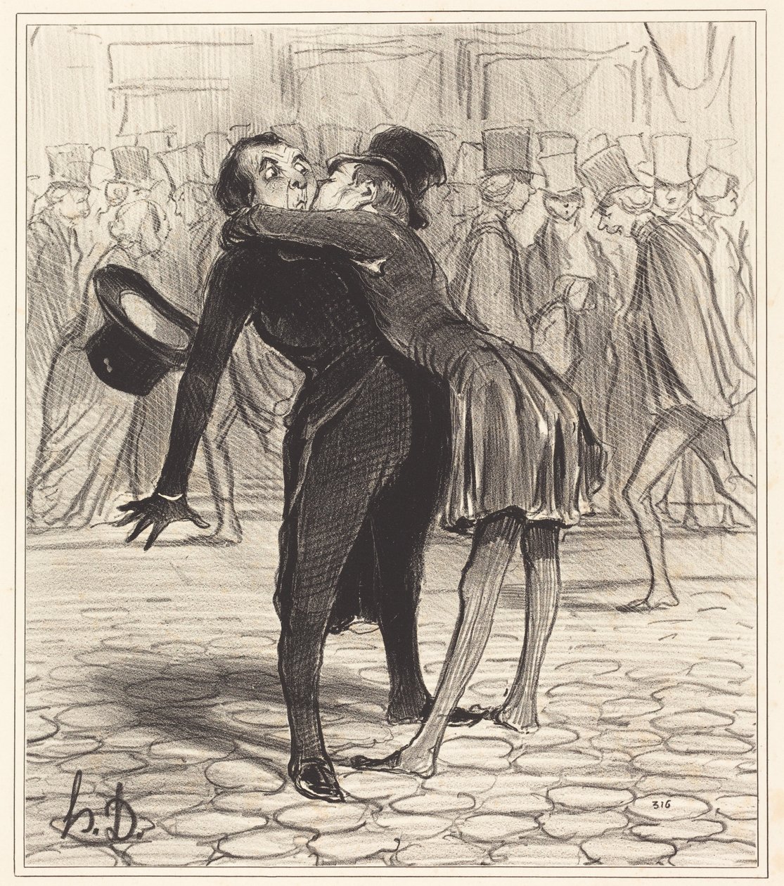 przyjaciel ze studiów autorstwa Honoré Daumier