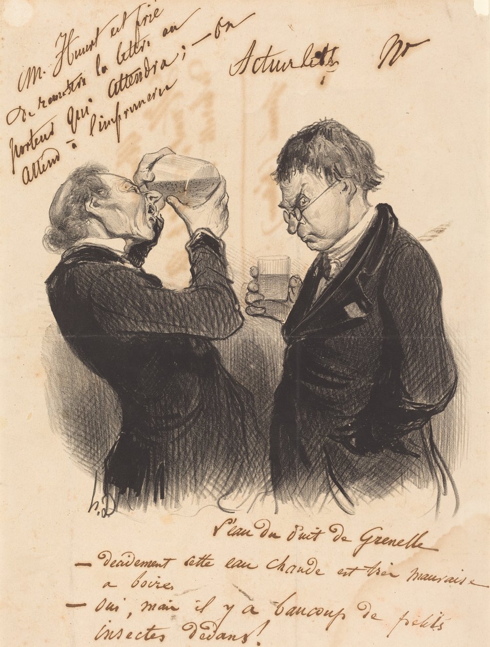 Woda ze studni w Grenelle autorstwa Honoré Daumier