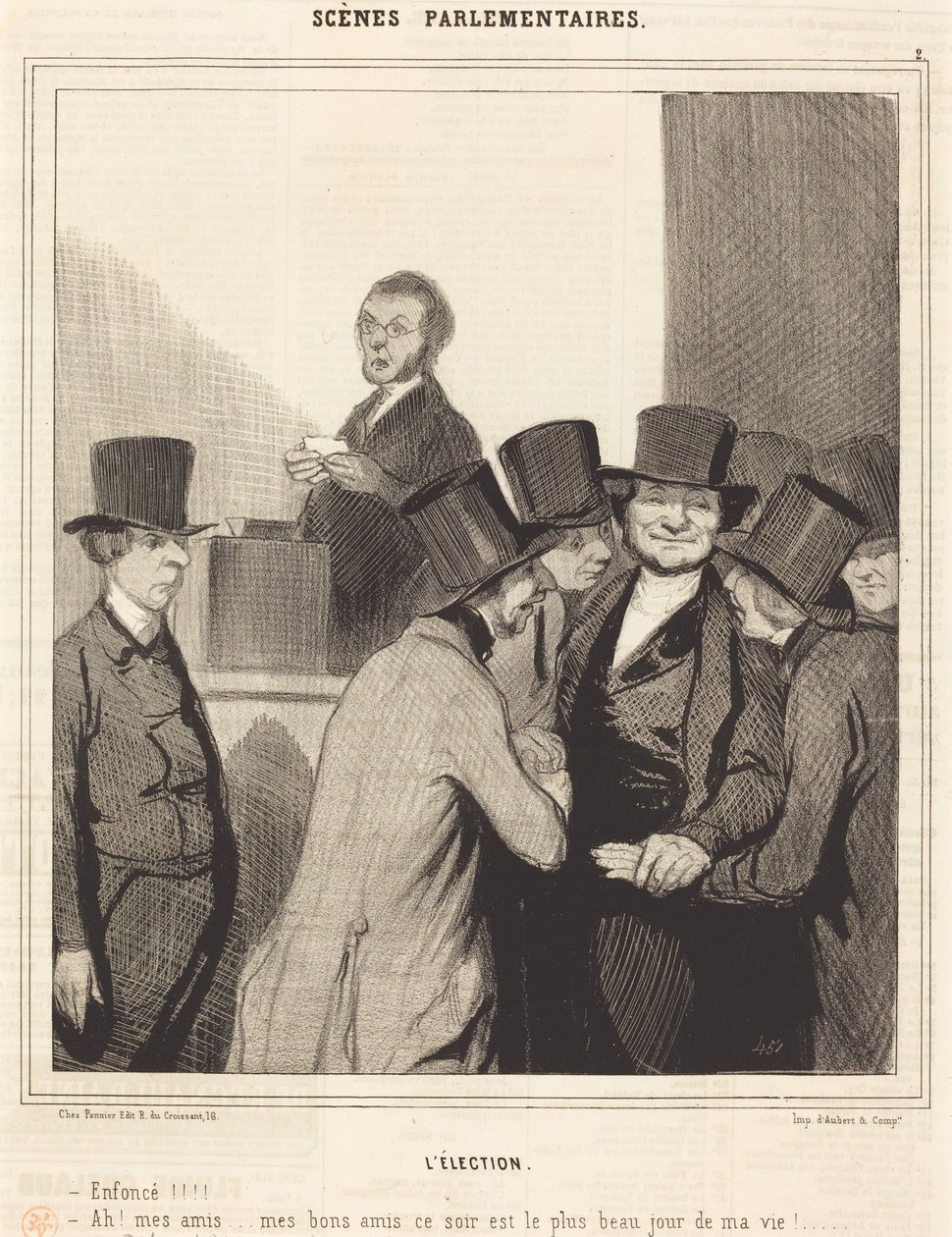 Wybory autorstwa Honoré Daumier