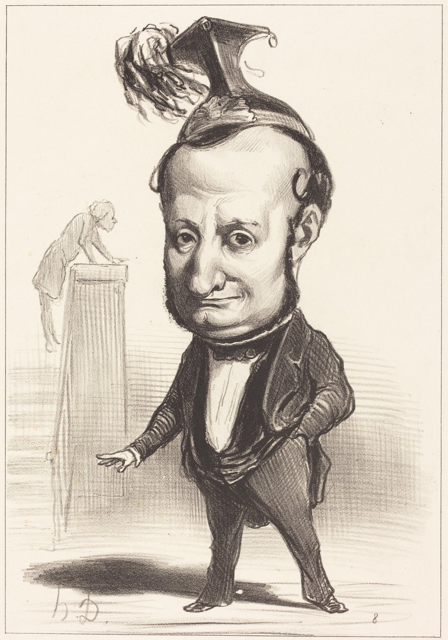 L. F. Raymond Wolowski autorstwa Honoré Daumier