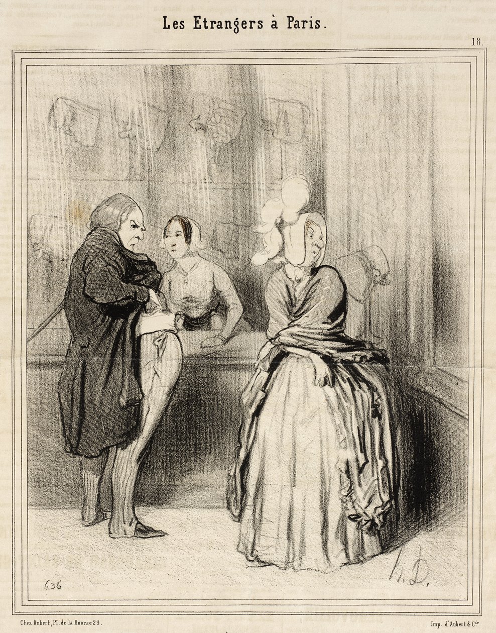 Kapelusz przywieziony z Paryża autorstwa Honoré Daumier