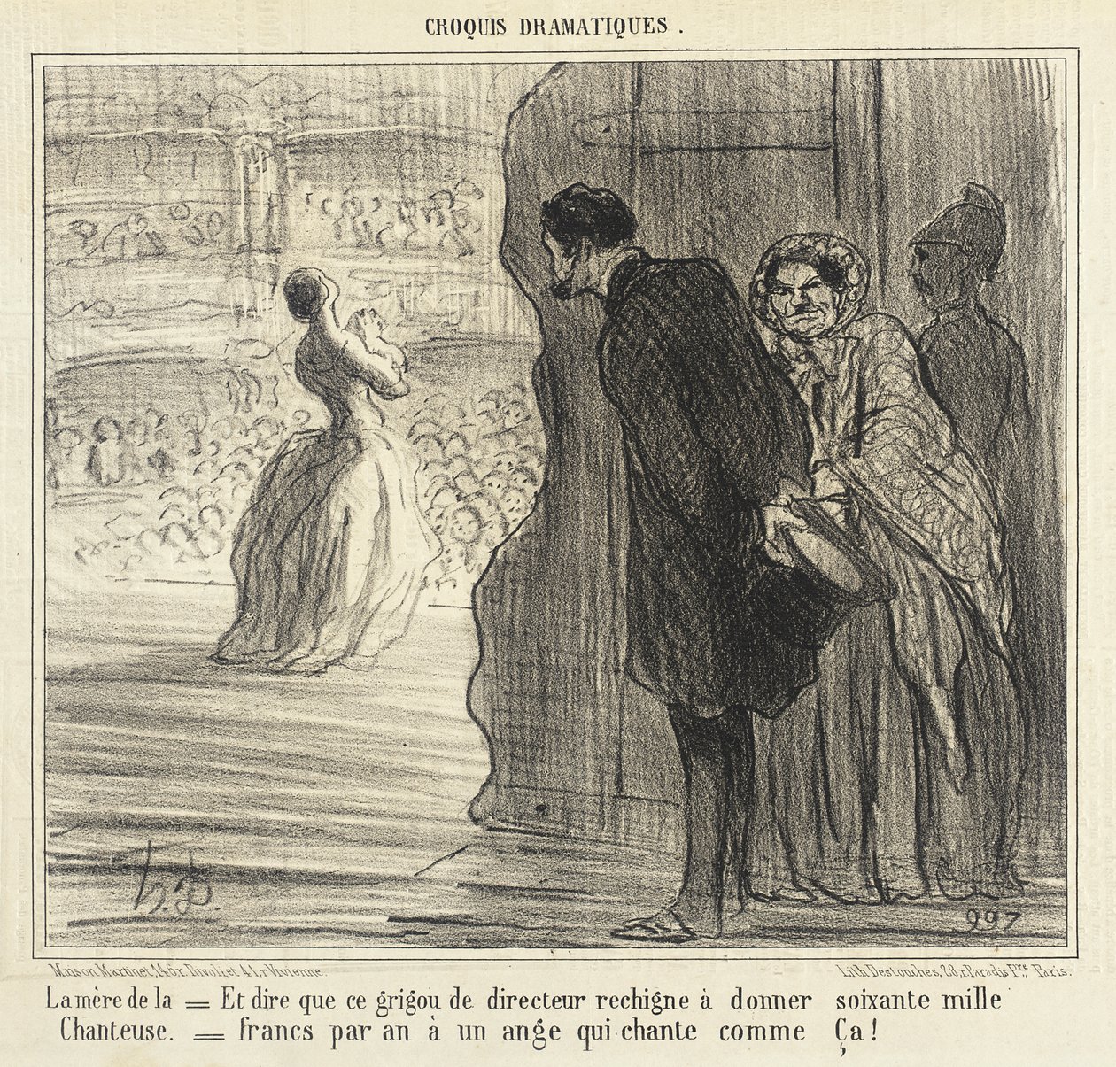 Matka śpiewaczki autorstwa Honoré Daumier