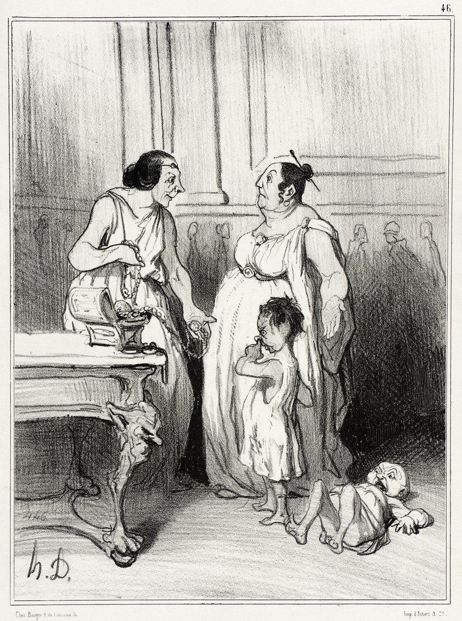 Matka Grakchów autorstwa Honoré Daumier