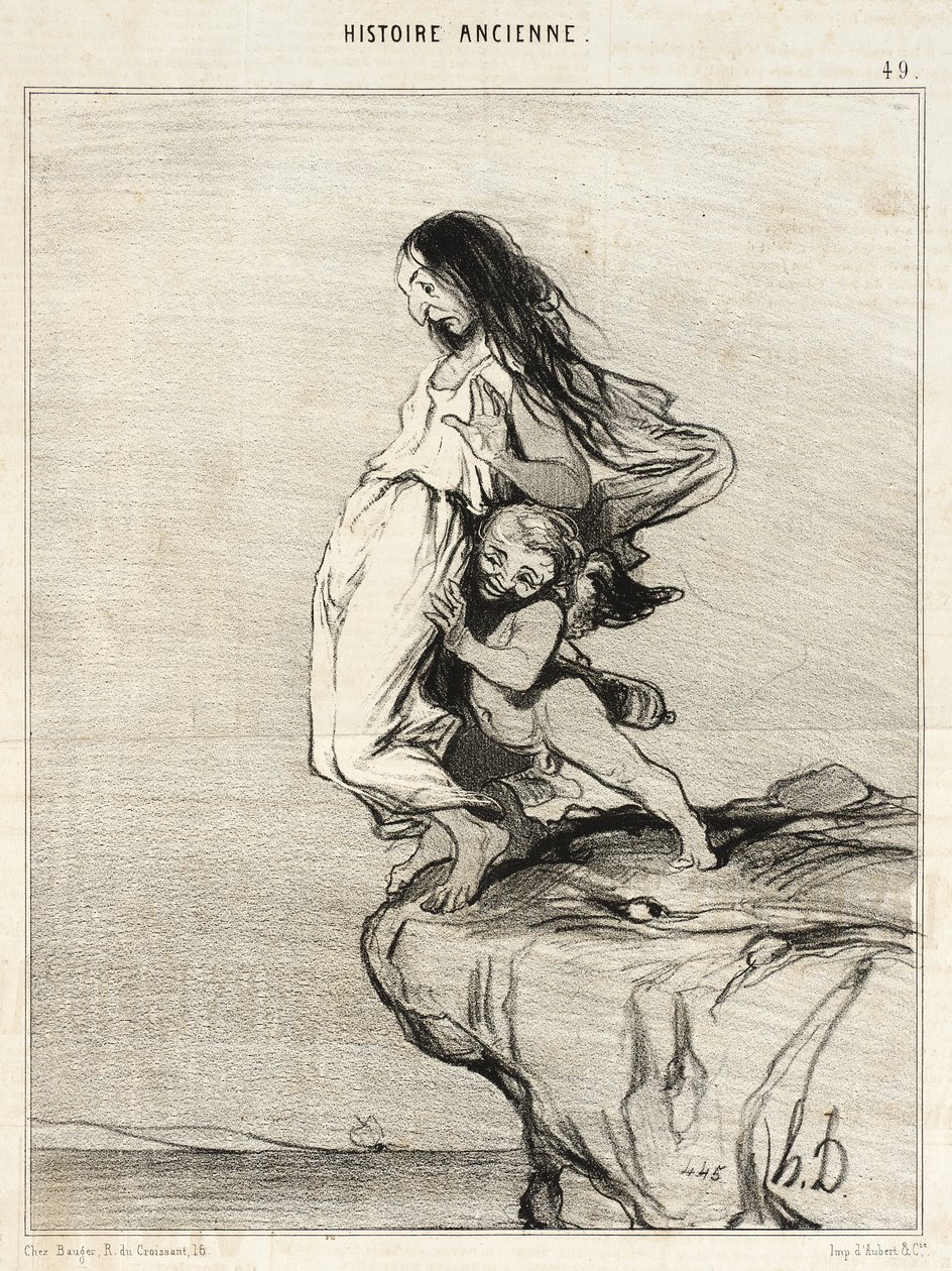 Śmierć Safony autorstwa Honoré Daumier