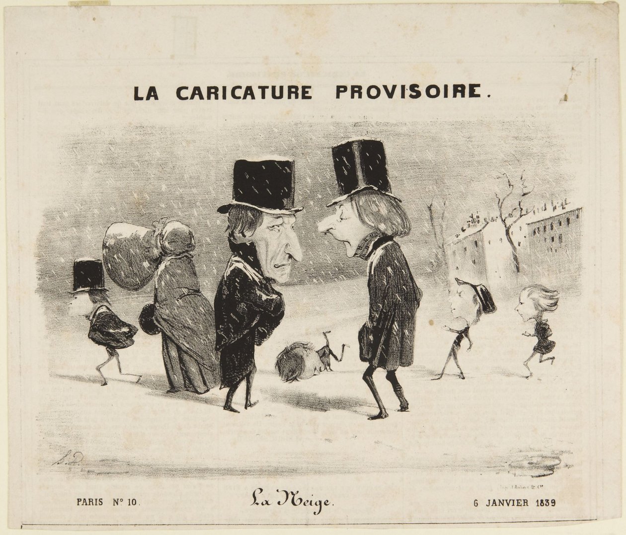Śnieg autorstwa Honoré Daumier