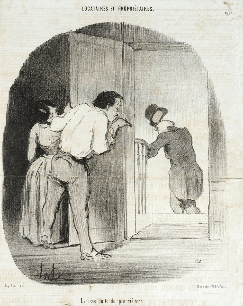 Wyprowadzenie właściciela autorstwa Honoré Daumier