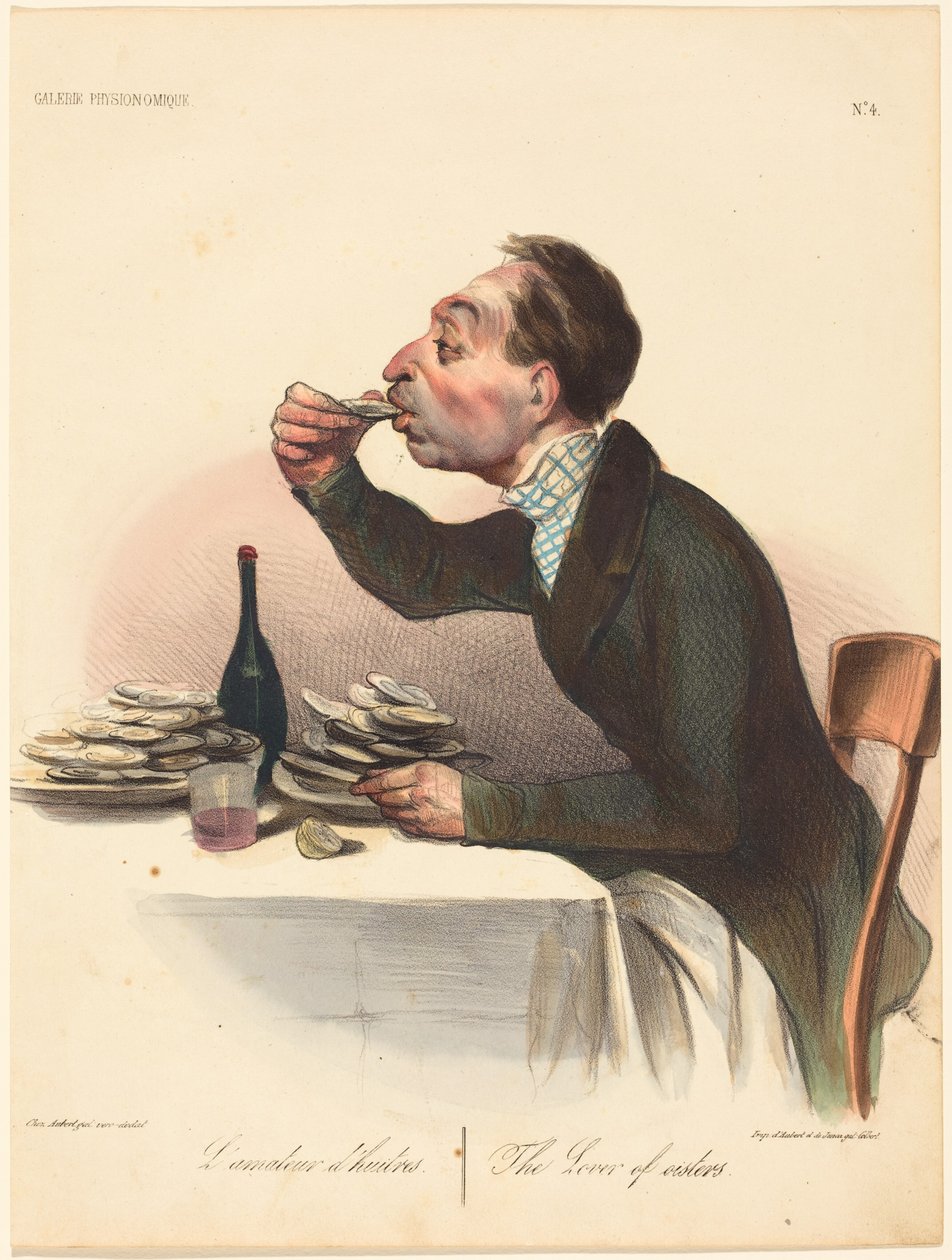Miłośnik ostryg autorstwa Honoré Daumier