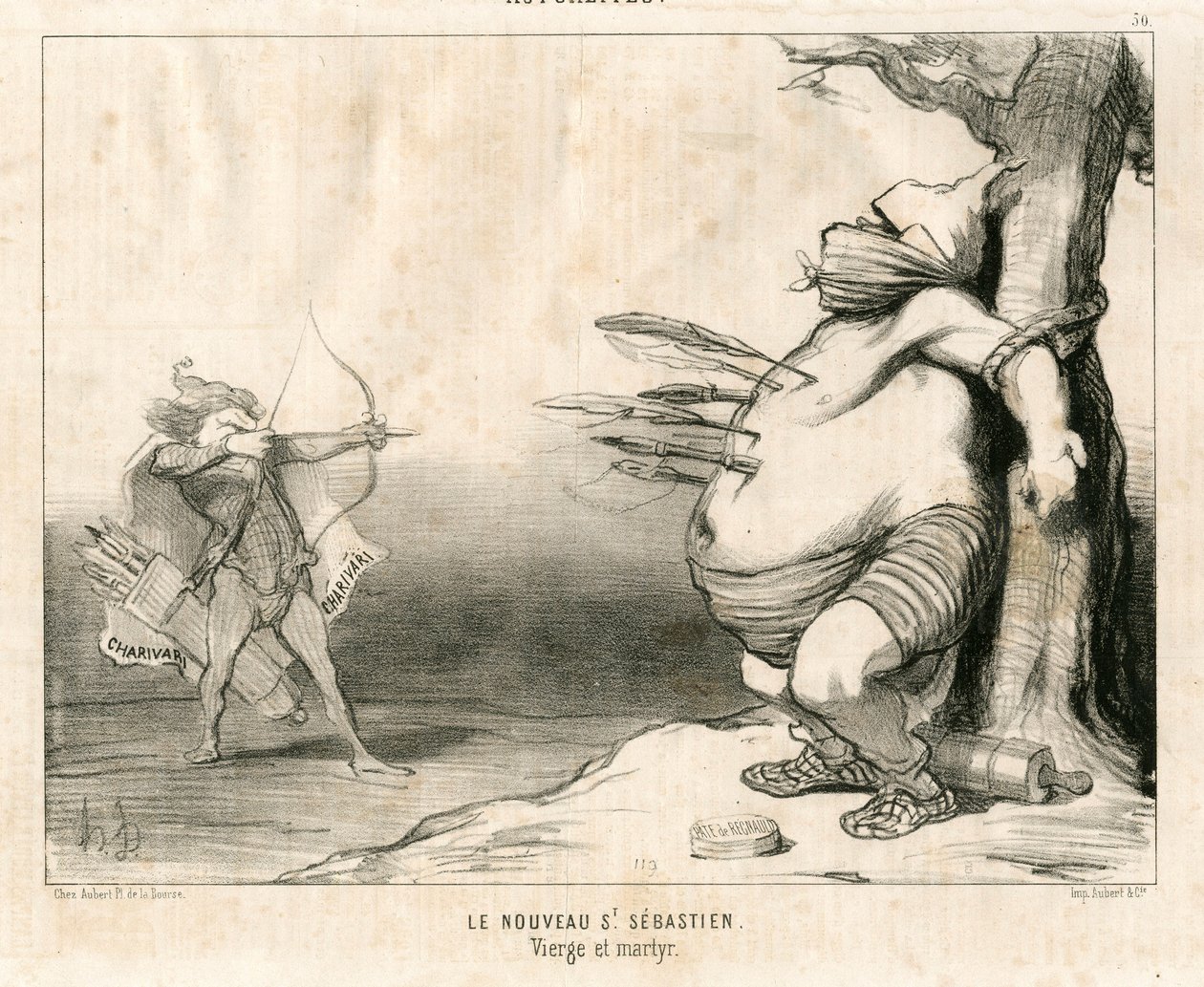 Le Charivari, Satyryczne w czerni i bieli autorstwa Honoré Daumier