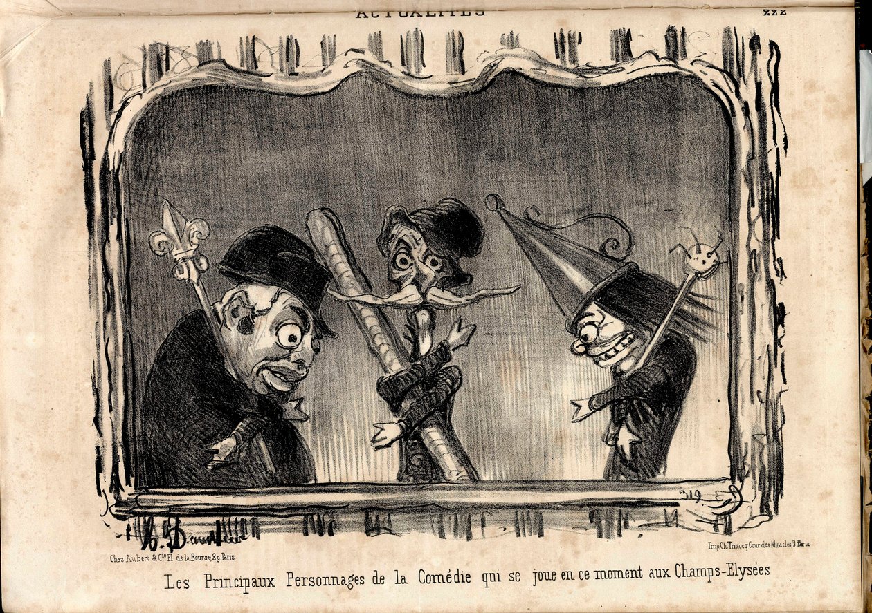 Le Charivari, Satyryczne w czerni i bieli autorstwa Honoré Daumier