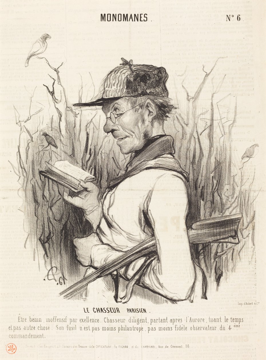 Paryski myśliwy autorstwa Honoré Daumier
