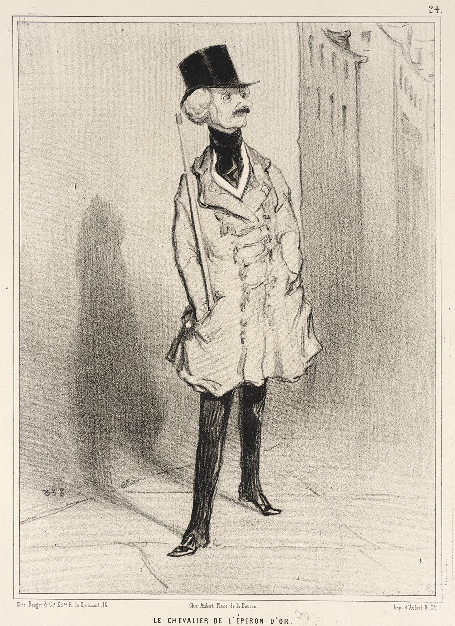 Rycerz złotej ostrogi autorstwa Honoré Daumier
